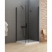 Душевое ограждение NEW TRENDY NEW SOLEO BLACK складные двери R 90x110x195 (черный)