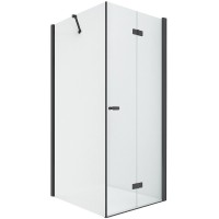 Душевое ограждение NEW TRENDY NEW SOLEO BLACK складные двери R 90x110x195 (черный)