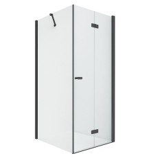 Душевое ограждение NEW TRENDY NEW SOLEO BLACK складные двери R 90x110x195 (черный)