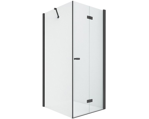 Душевое ограждение NEW TRENDY NEW SOLEO BLACK складные двери R 90x110x195 (черный)