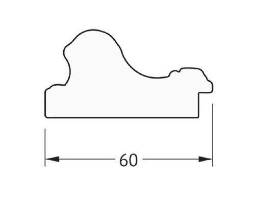 Зеркало Evoform Definite 155х75 BY 3331 в багетной раме - Бронзовые бусы на дереве 60 мм
