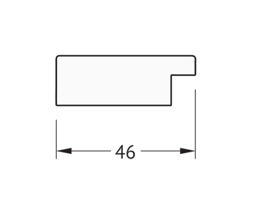Зеркало Evoform Definite 131х71 BY 3294 в багетной раме - Волна алюминий 46 мм