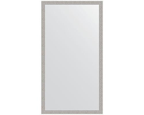Зеркало Evoform Definite 131х71 BY 3294 в багетной раме - Волна алюминий 46 мм