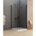 Душевое ограждение NEW TRENDY NEW SOLEO BLACK складные двери R 70x70x195 (черный)