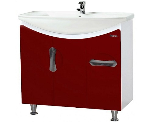 Тумба под раковину Bellezza Лагуна 75 4632112000034 Красная