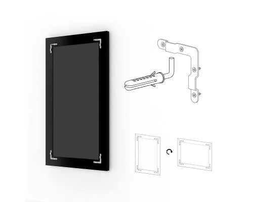 Зеркало Evoform Exclusive 165х75 BY 1310 с фацетом в багетной раме - Виньетка бронзовая 85 мм