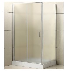Душевой уголок BelBagno Uno 110х80 профиль Хром стекло рифленое