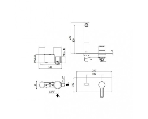 Смеситель для раковины Paffoni Ringo RIN105CR