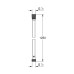 Душевой шланг Grohe Silverflex LongLife 125 Хром
