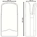 Сушилка для рук Nofer V-jet Triblade 01305.AS Металлик