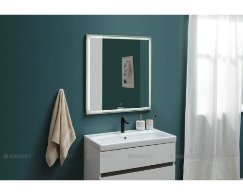 Мебель для ванной Aquanet Беркли 60 белый/дуб рошелье (зеркало дуб рошелье)