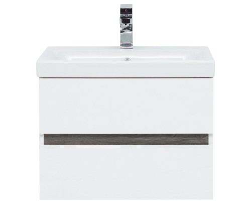 Мебель для ванной Aquanet Беркли 60 белый/дуб рошелье (зеркало дуб рошелье)