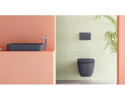 Унитаз Creavit Free FE320-11AM00E-0000 подвесной Антрацит матовый без сиденья