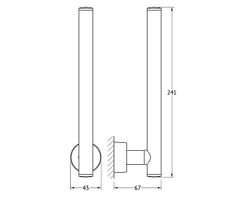 Держатель запасных рулонов туалетной бумаги (хром) FBS NOS 021