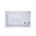 Душевой уголок Royal Bath BP 120х80 с поддоном профиль Белый стекло матовое
