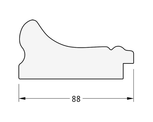Зеркало Evoform Exclusive 86х56 BY 1235 с фацетом в багетной раме - Хамелеон 88 мм