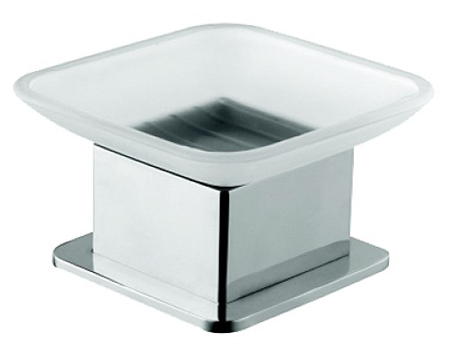 Мыльница Bemeta Plaza 140108191 Хром/Прозрачный