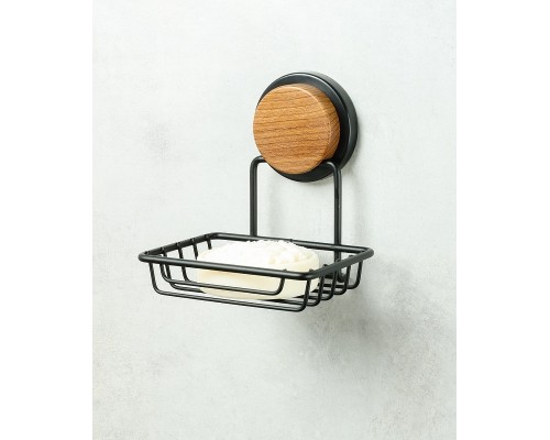 Мыльница Fixsen Magic Wood FX-46009 Черная матовая