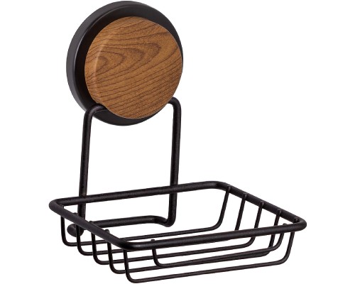 Мыльница Fixsen Magic Wood FX-46009 Черная матовая