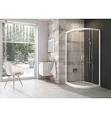 Полукруглая душевая кабина Ravak Blix 3B270100Z1 90 белый прозрачный