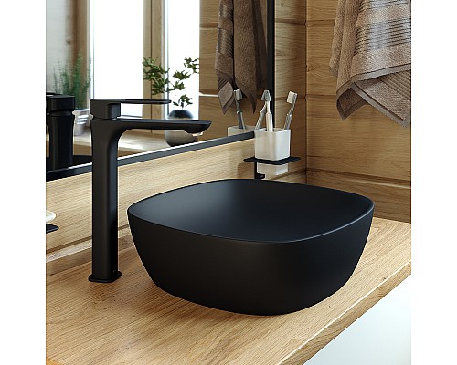 Смеситель для раковины Iddis Slide SLIBL01i01 Черный матовый