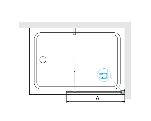 Шторка на ванну RGW Screens SC-051B 80х150 351105108-14 профиль Черный стекло прозрачное
