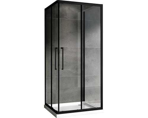 Душевой уголок Abber Schwarzer Diamant 80x80 Черный