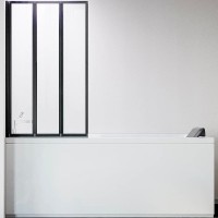 Шторка на ванну Veconi Palau PL-73BL 120 L Черный матовый