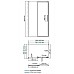 Душевой уголок WasserKRAFT Dinkel 140x100 58R37 профиль Хром стекло прозрачное