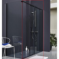 Душевая стенка Jacob Delafon Contra 90 E22FC90-BL Черный матовый