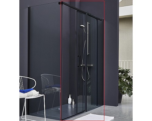 Душевая стенка Jacob Delafon Contra 90 E22FC90-BL Черный матовый