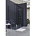 Душевая стенка Jacob Delafon Contra 90 E22FC90-BL Черный матовый
