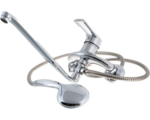 Смеситель для ванны Сантаком StOmega 3308-4 универсальный Хром