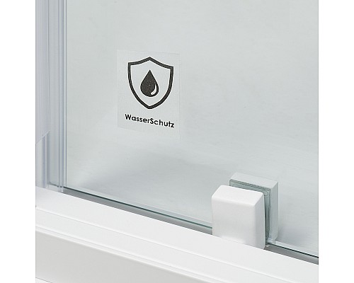 Душевой уголок WasserKRAFT Rhin 100x90 44S22 профиль Белый стекло прозрачное