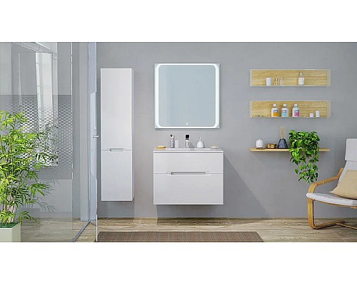Зеркало Jorno Modul 80 Mоl.02.77/W с подсветкой с сенсорным выключателем Зеркало Jorno Modul 80 Mоl.02.77/W с подсветкой с сенсорным выключателем
