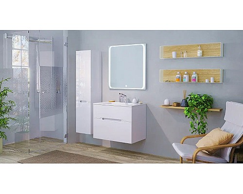Зеркало Jorno Modul 80 Mоl.02.77/W с подсветкой с сенсорным выключателем Зеркало Jorno Modul 80 Mоl.02.77/W с подсветкой с сенсорным выключателем