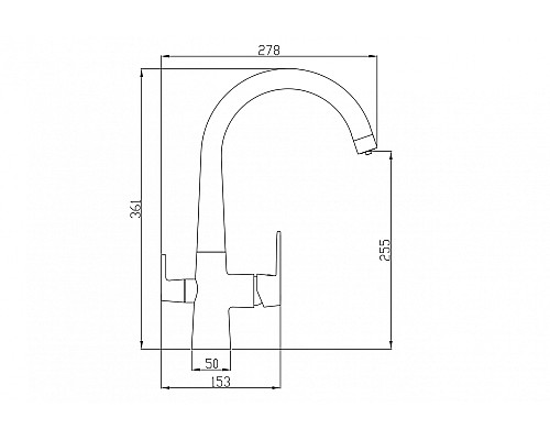 Смеситель для кухни ZORG Steel Hammer SH 819 BLACK BR