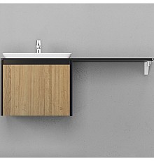 Тумба под раковину Velvex Klaufs 56 tpKLA.56.50.1Y-617.217 подвесная Шатанэ Черная