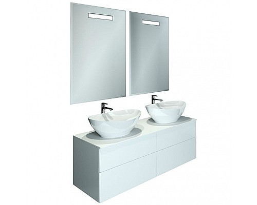 Тумба с раковиной Orange Otto 130 Ot-130TuSTONE+G56 Белая