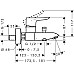 Смеситель для ванны,для душа Hansgrohe Metris 31480000