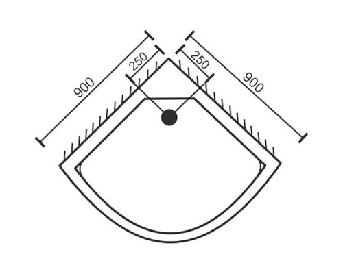 Акриловый поддон для душа Royal Bath НК RB90HK 90х90 Белый