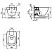 Комплект унитаза с инсталляцией Ideal Standard Tesi T3868V3 с сиденьем Микролифт