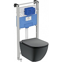 Комплект унитаза с инсталляцией Ideal Standard Tesi T3868V3 с сиденьем Микролифт