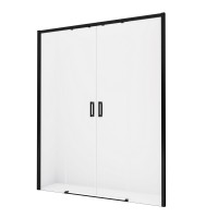 Душевая дверь NEW TRENDY PRIME BLACK 150x200 (черный)