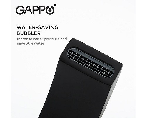 Душевая система Gappo G07-6 G2407-6 Черная матовая