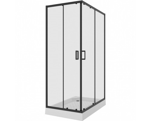 Душевой уголок Niagara Nova NG-6811-08 BLACK 120х90 профиль Черный стекло прозрачное