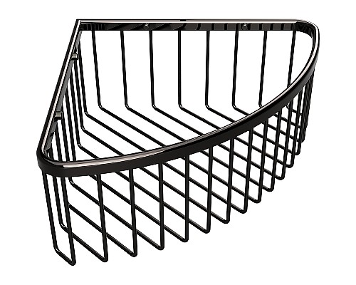 Полка корзина Bemeta Hematit 159208312 угловая Антрацит глянец