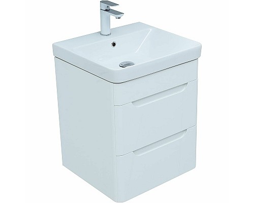 Тумба под раковину Aquanet София 50 274171 подвесная Белый глянец