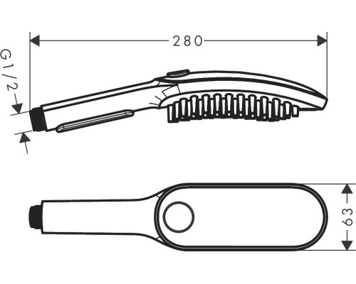Ручной душ Hansgrohe DogShower для собак Бирюзовый
