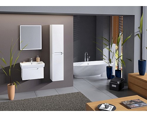 Тумба под раковину Dreja Eco Tiny 50 99.1901 подвесная Белая